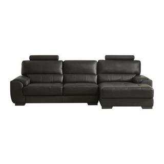 Vente-unique Ecksofa Leder Ecke Rechts METROPOLITAN II  