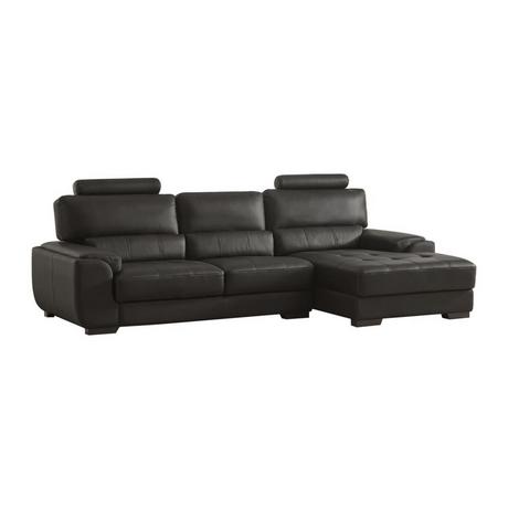 Vente-unique Ecksofa Leder Ecke Rechts METROPOLITAN II  