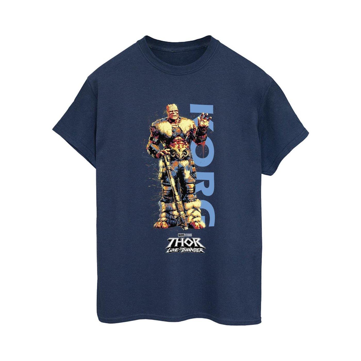 Image of Thor Love And Thunder Korg Wave Tshirt Damen Marine 3XL