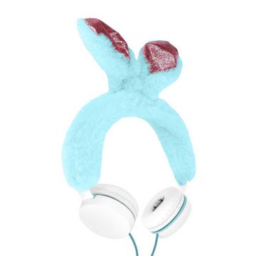 Kaninchenohr Audiokopfhörer Blau