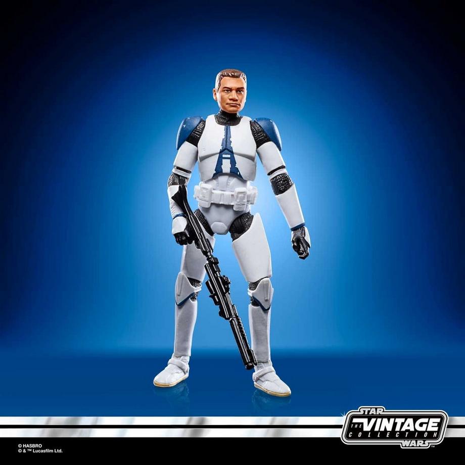 Hasbro  Star Wars The Clone Wars Clone Trooper 501st Legion Figur 9,5cm 