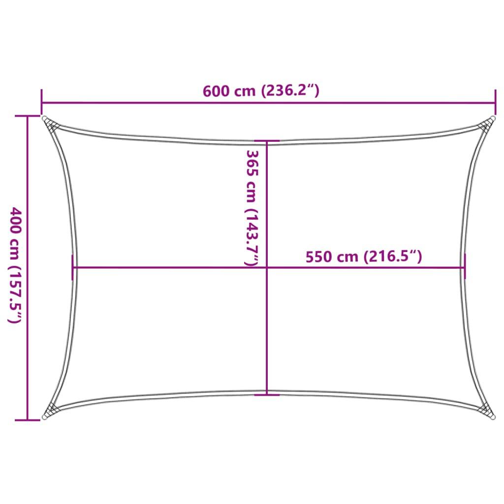 VidaXL Voile d'ombrage  