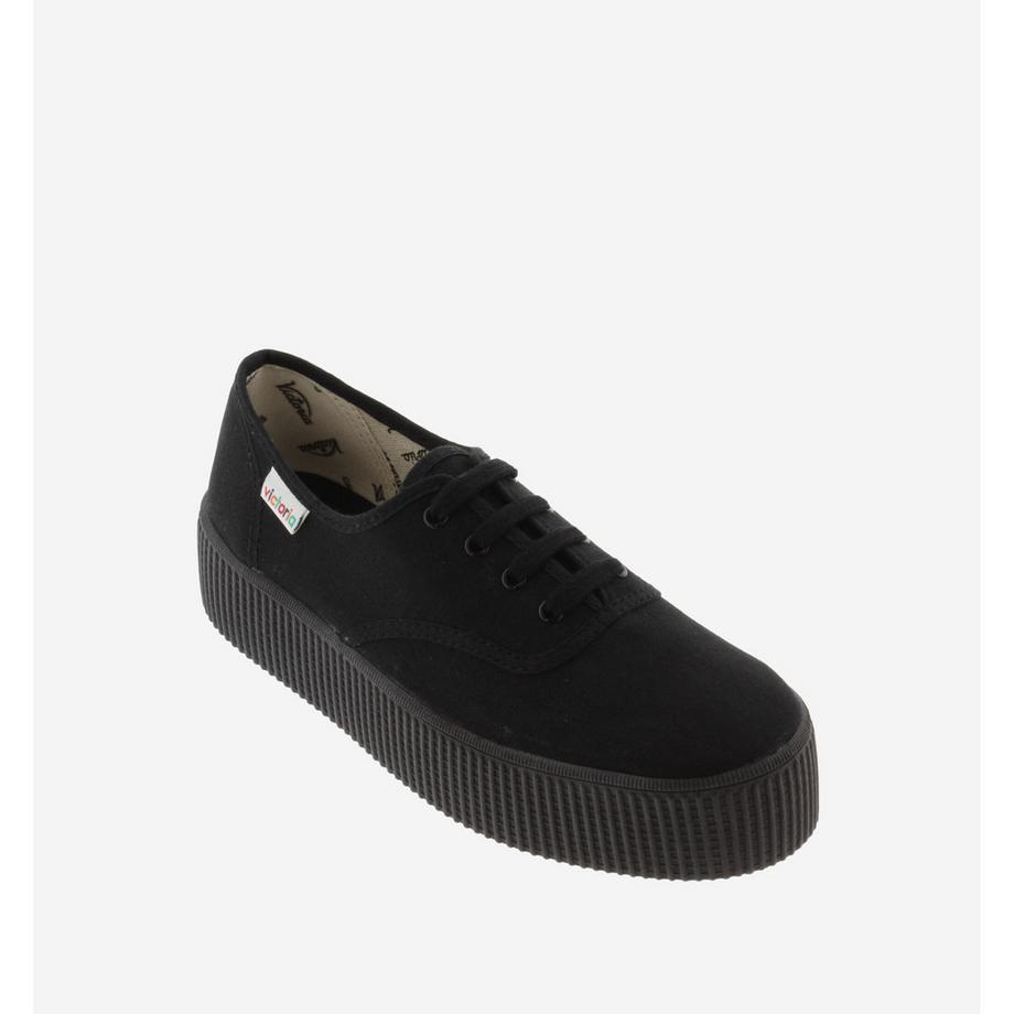 Victoria Sneaker Anglaise Doppia Tela Monocromatica Platform  