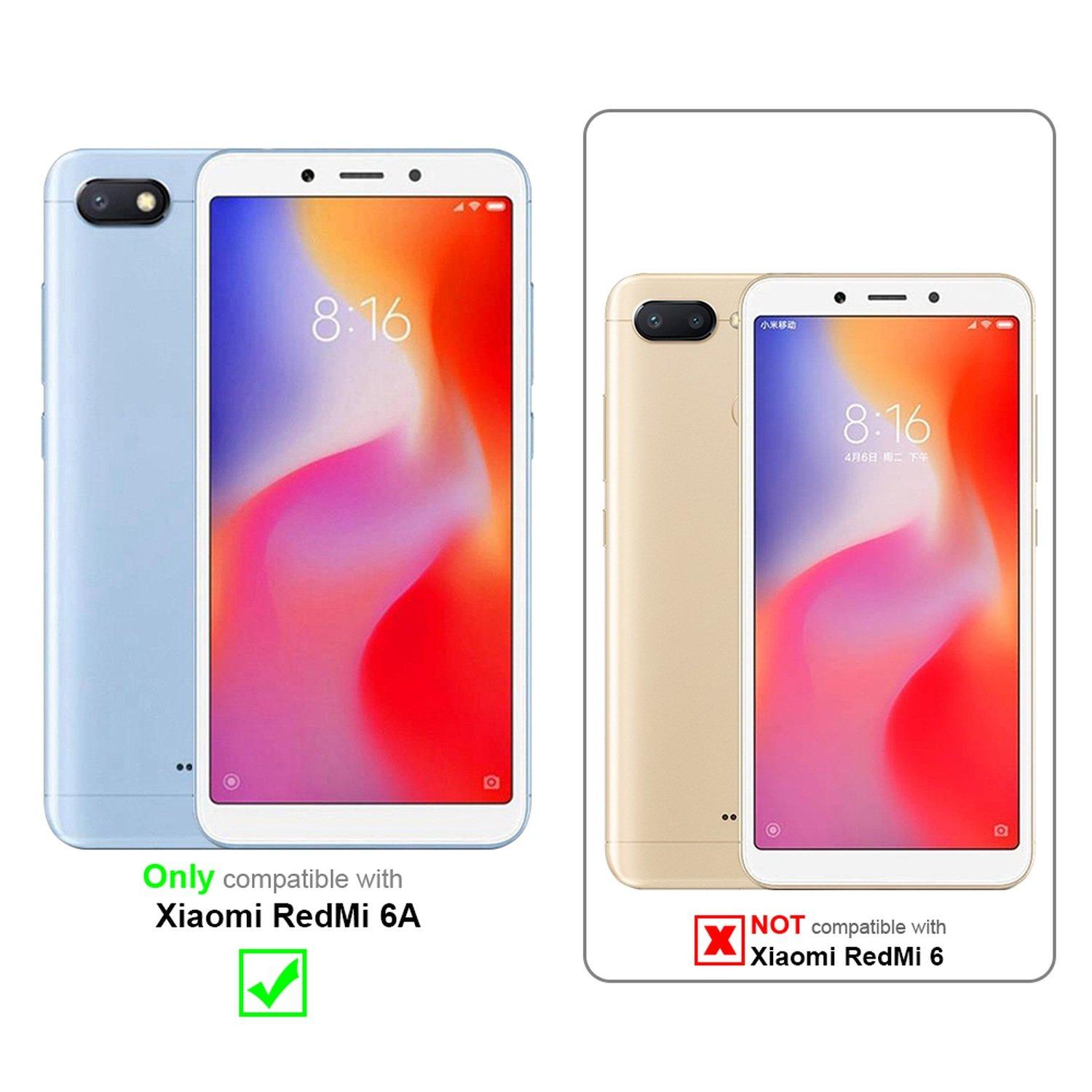 Cadorabo  Hülle für Xiaomi RedMi 6A Standfunktion, Kartenfach 