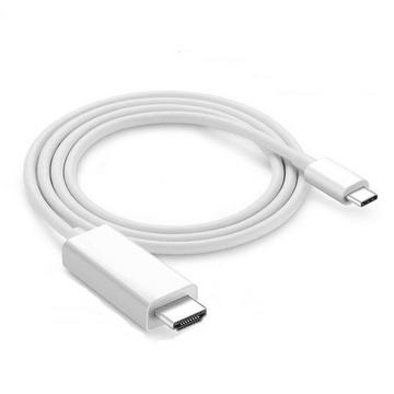 Adattatore da USB-C (3.1) a HDMI (2.0), 1,8 m - Bianco