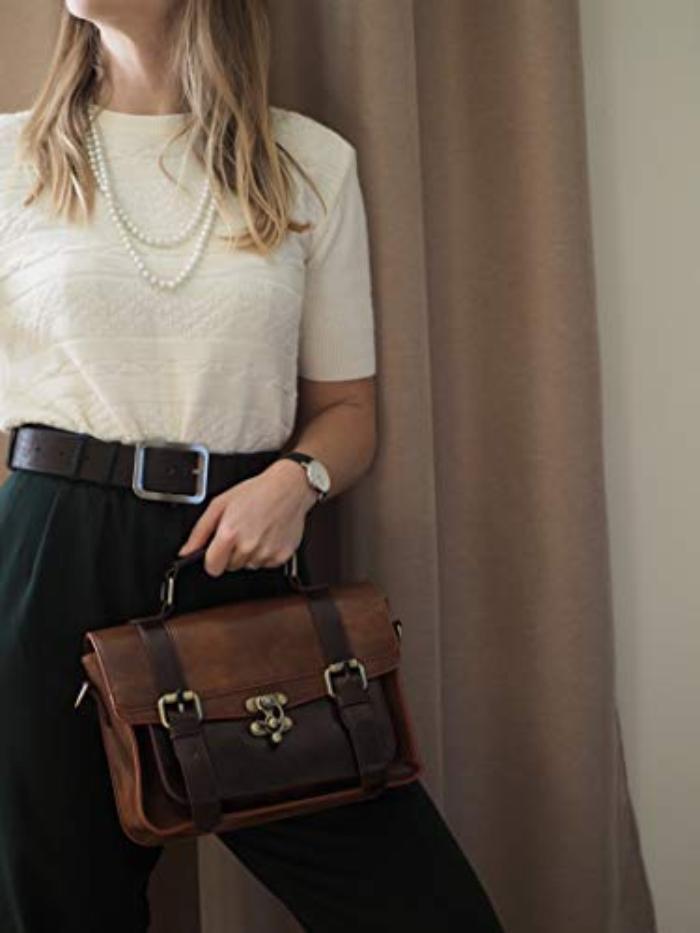 Only-bags.store Vintage Umhängetasche Kuriertasche Handtasche  