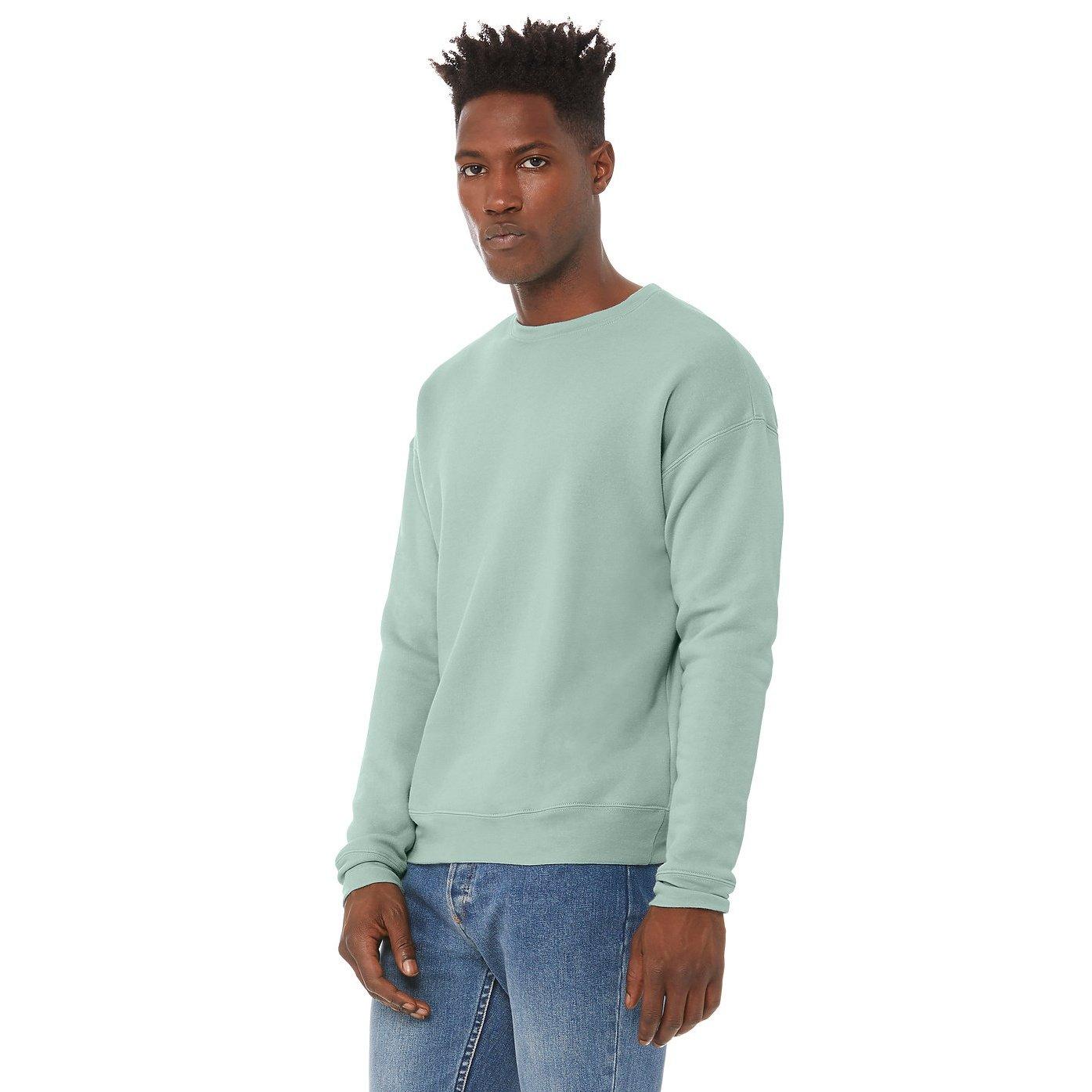 Bella + Canvas Felpa in pile con spalle scese  