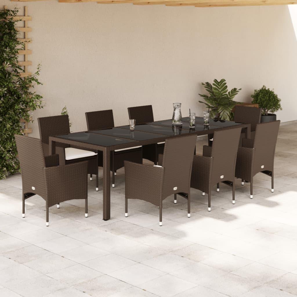 VidaXL set da pranzo da giardino Polirattan  