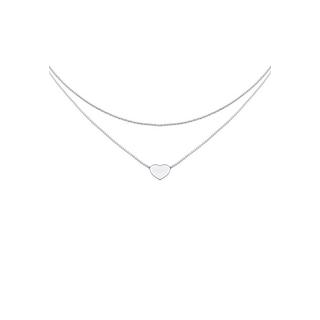 Elli  Halskette Choker Layer Look Herz Trend 