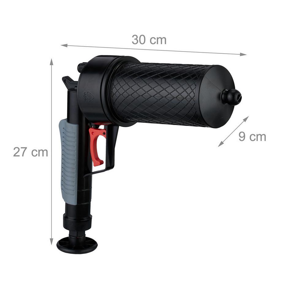 B2X  Rohrreiniger für Druckluft mit 4 Aufsätzen 