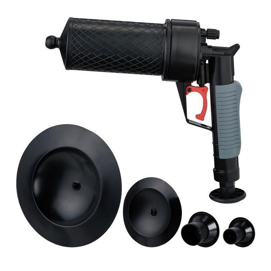 B2X  Rohrreiniger für Druckluft mit 4 Aufsätzen 