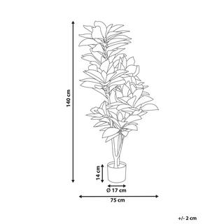 Beliani Pianta artificiale en Materiale sintetico CODIAEUM  