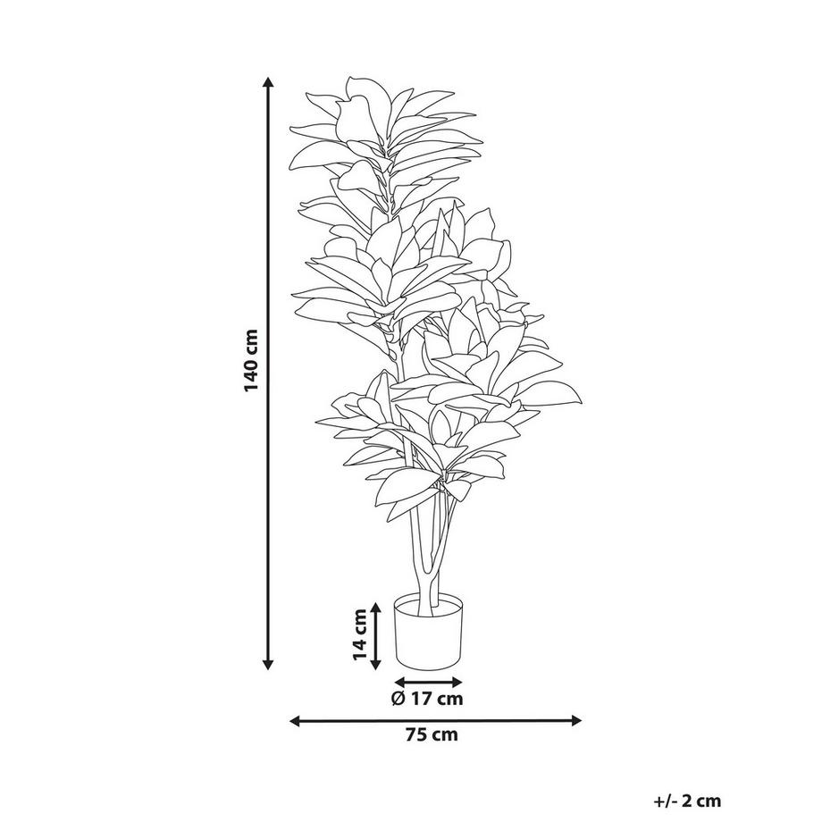 Beliani Plante artificielle en Matière synthétique CODIAEUM  