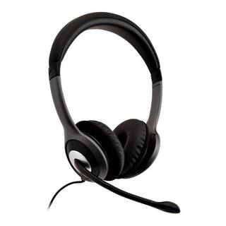 V7  V7 HU521-2EP Kopfhörer & Headset Kabelgebunden Kopfband BüroCallcenter Schwarz, Silber 