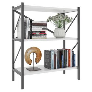 Holz Metall Aufbewahrung Stand Regal Bücherregal Deko Bücher Standregal Insasi 2