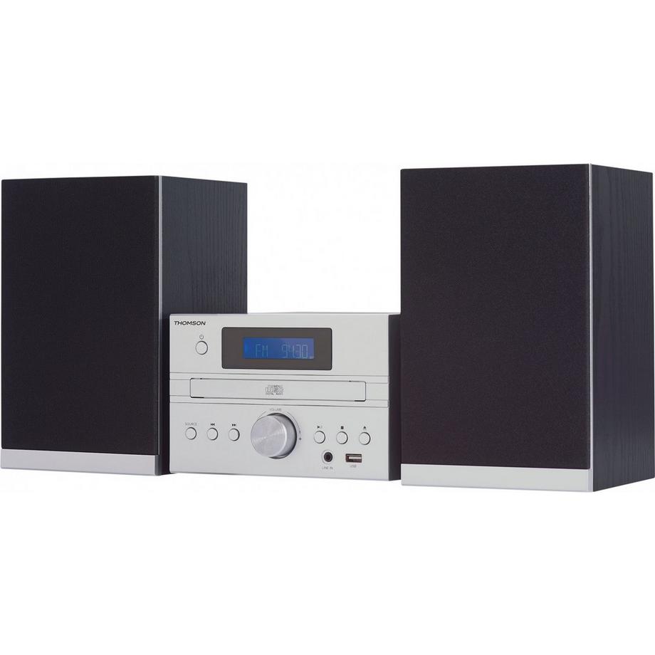 Thomson  CD/MP3/USB Micro System MIC122DABBT - silver 