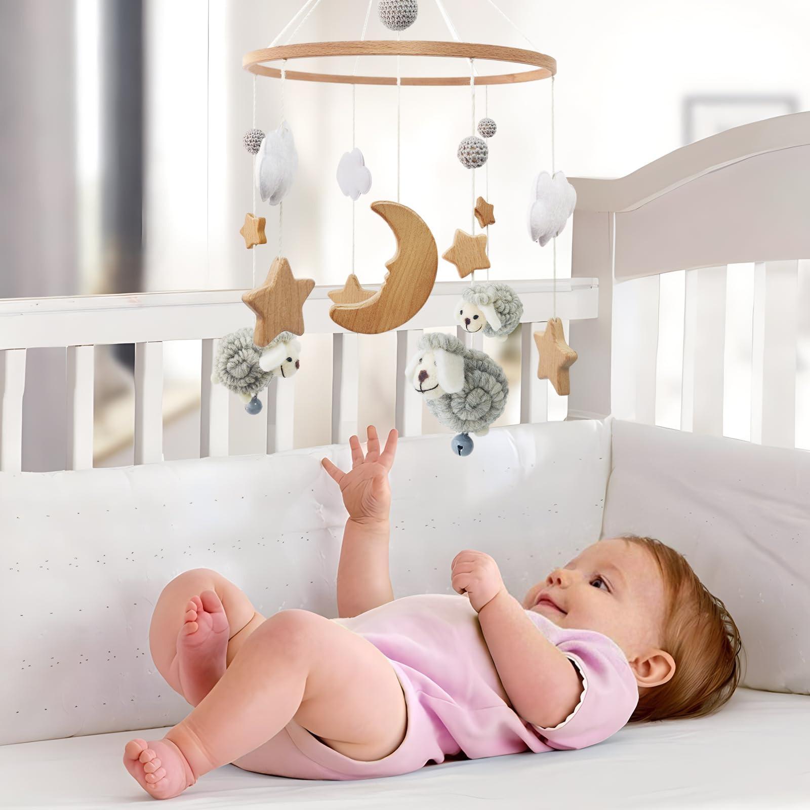 Activity-board  Mobile bébé lit d'enfant cloche carillon vent bébé avec nuages étoiles 