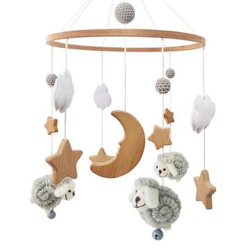 Mobile bébé lit d'enfant cloche carillon vent bébé avec nuages étoiles