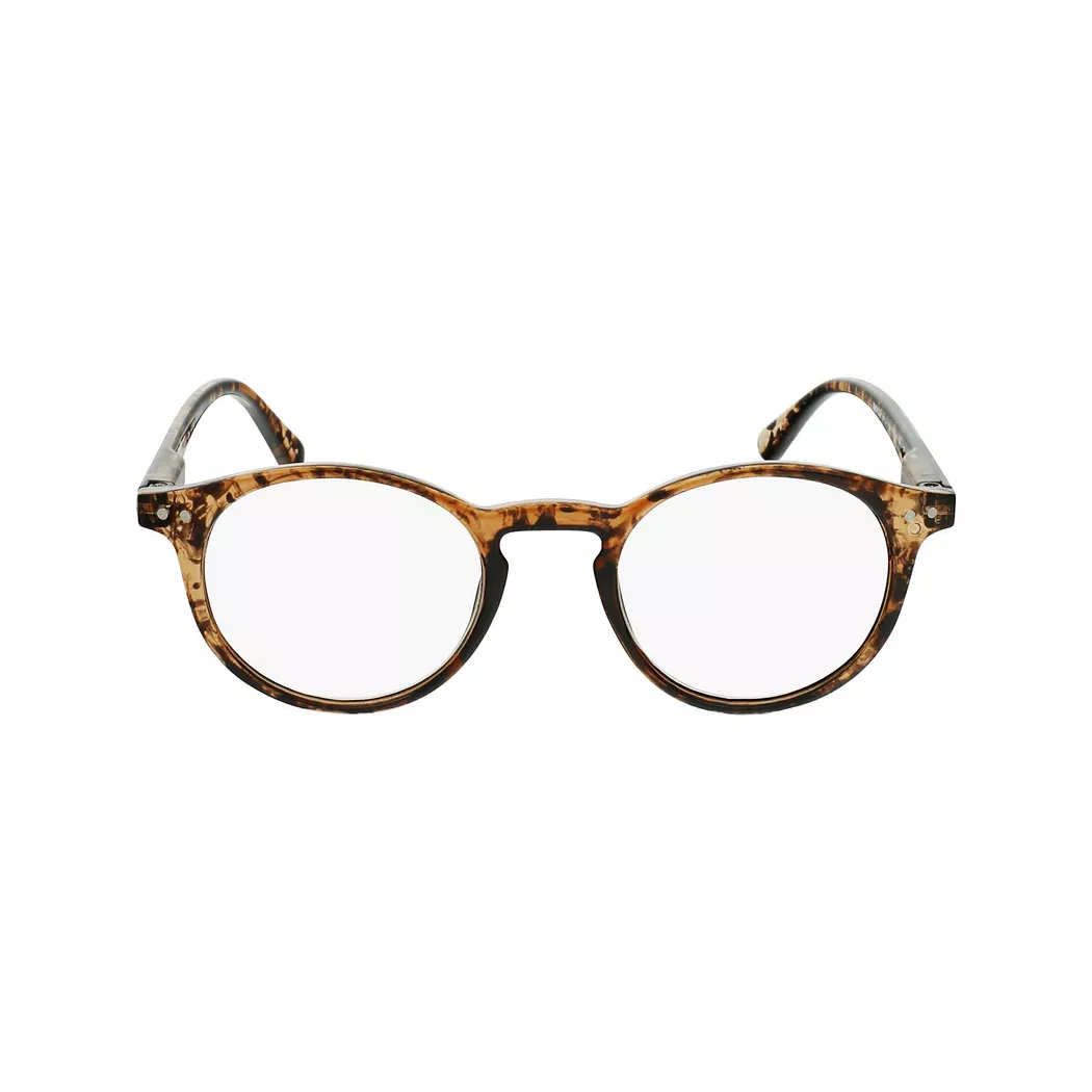 Invu - Lesebrille mit Etui, für Damen, Braun Bedruckt, Größe ONESIZE