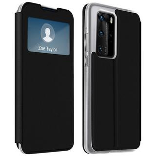 Avizar  Etui Huawei P40 Pro Fenêtre Noir 