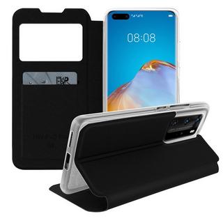 Avizar  Etui Huawei P40 Pro Fenêtre Noir 