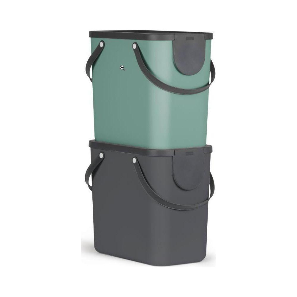 rotho ALBULA Recycling Müllsystem 25L   Anthrazit  