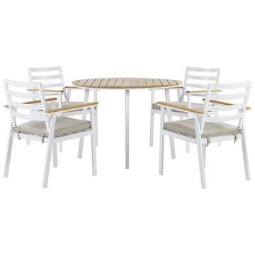 Set da pranzo da giardino en Alluminio Moderno CAVOLI