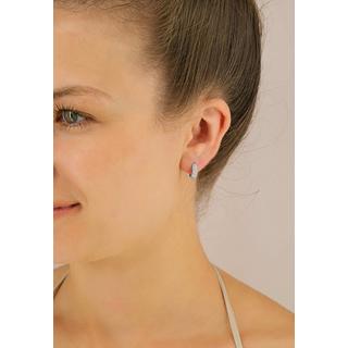 MUAU Schmuck  Creolen Weissgold 750 Brillanten 0.36ct. Scharnier 11mm 