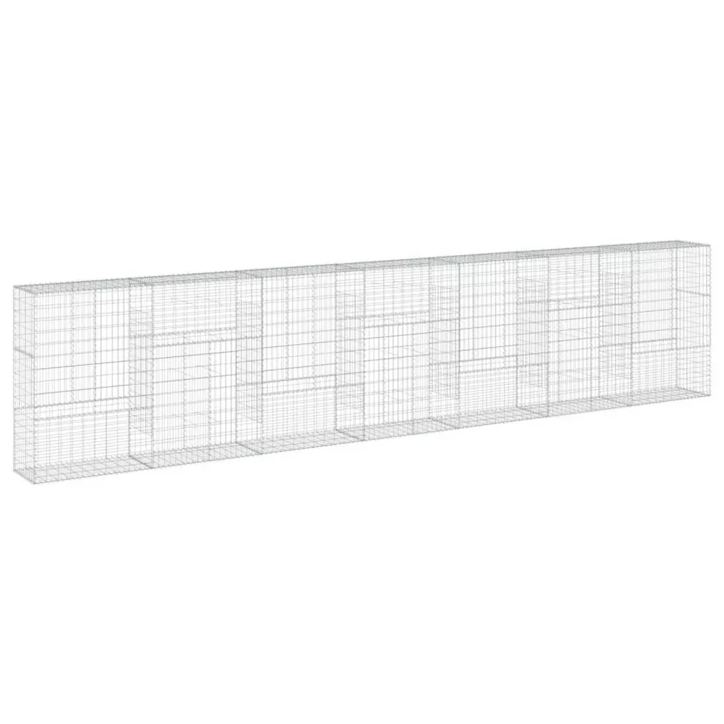 VidaXL - Panier gabion fer, One Size, Argent