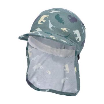 Jungen Schirmmütze mit Nackenschutz Safaritiere UV 50+