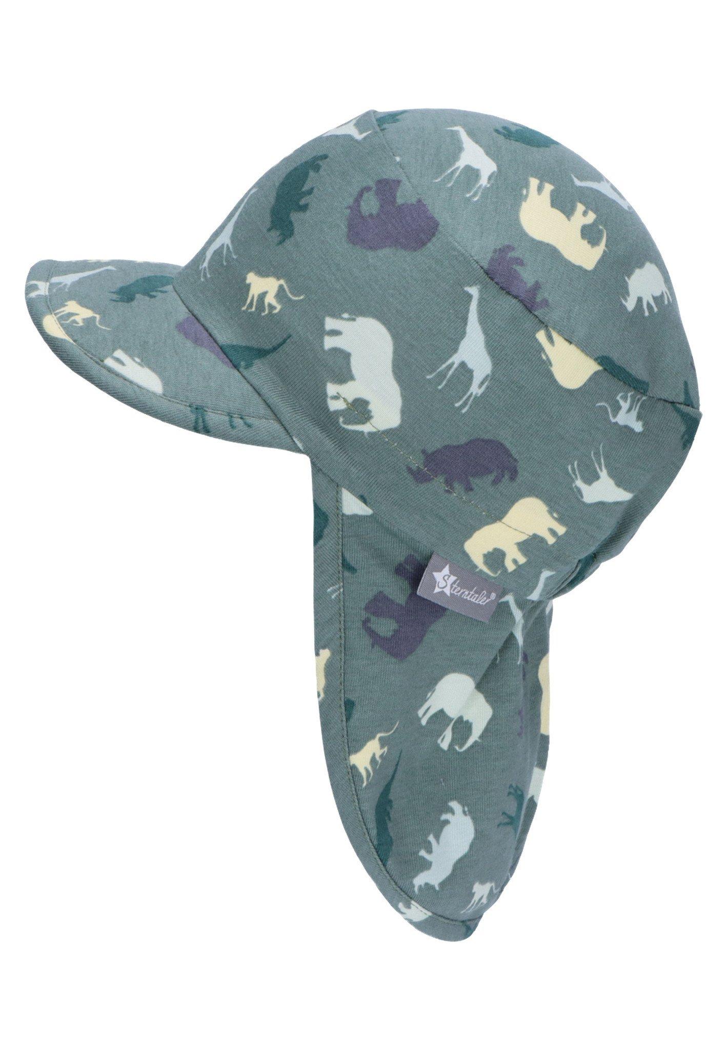 Sterntaler  Jungen Schirmmütze mit Nackenschutz Safaritiere UV 50+ 