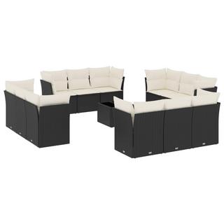 VidaXL set divano da giardino Polirattan  