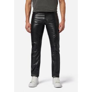 RICANO  Pantalon en cuir pour hommes No. 3 TR Jeans, dans le style classique 5 poches en cuir de vache ciré 