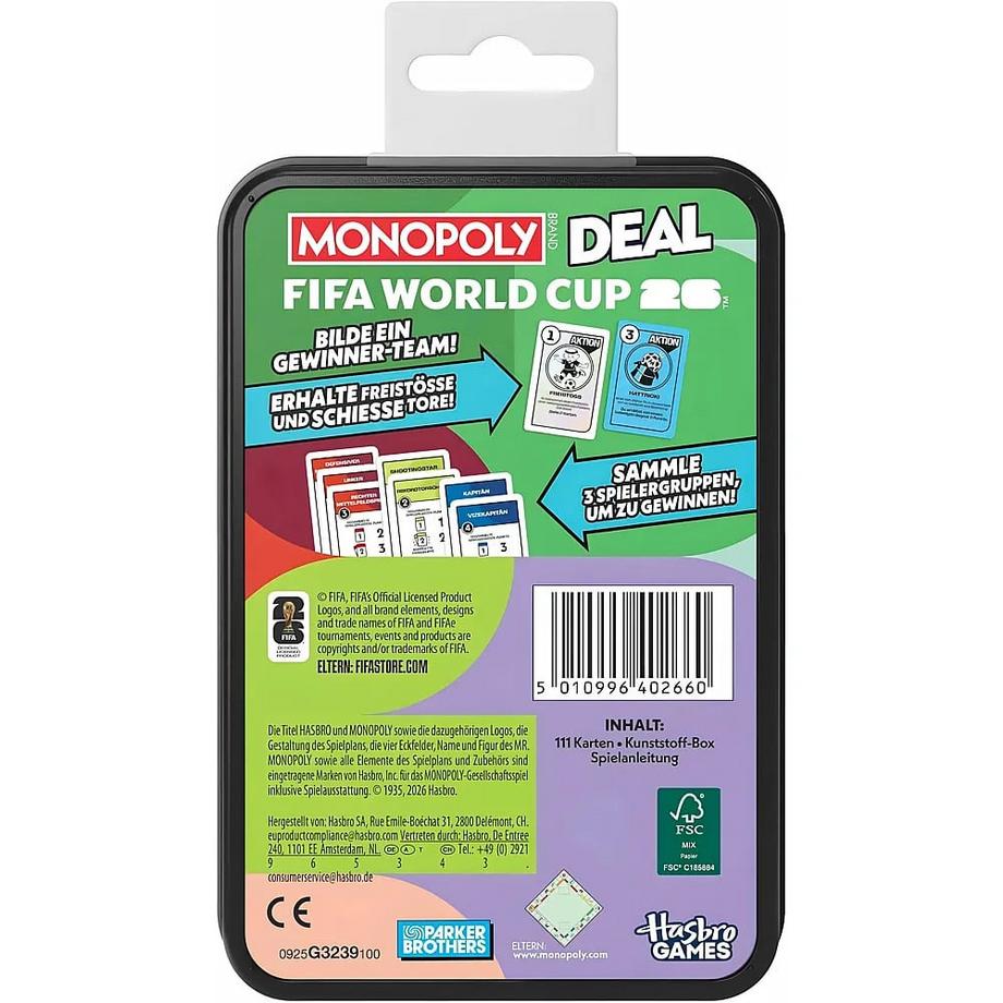 HASBRO GAMING  Monopoly Deal FIFA World Cup 2026 