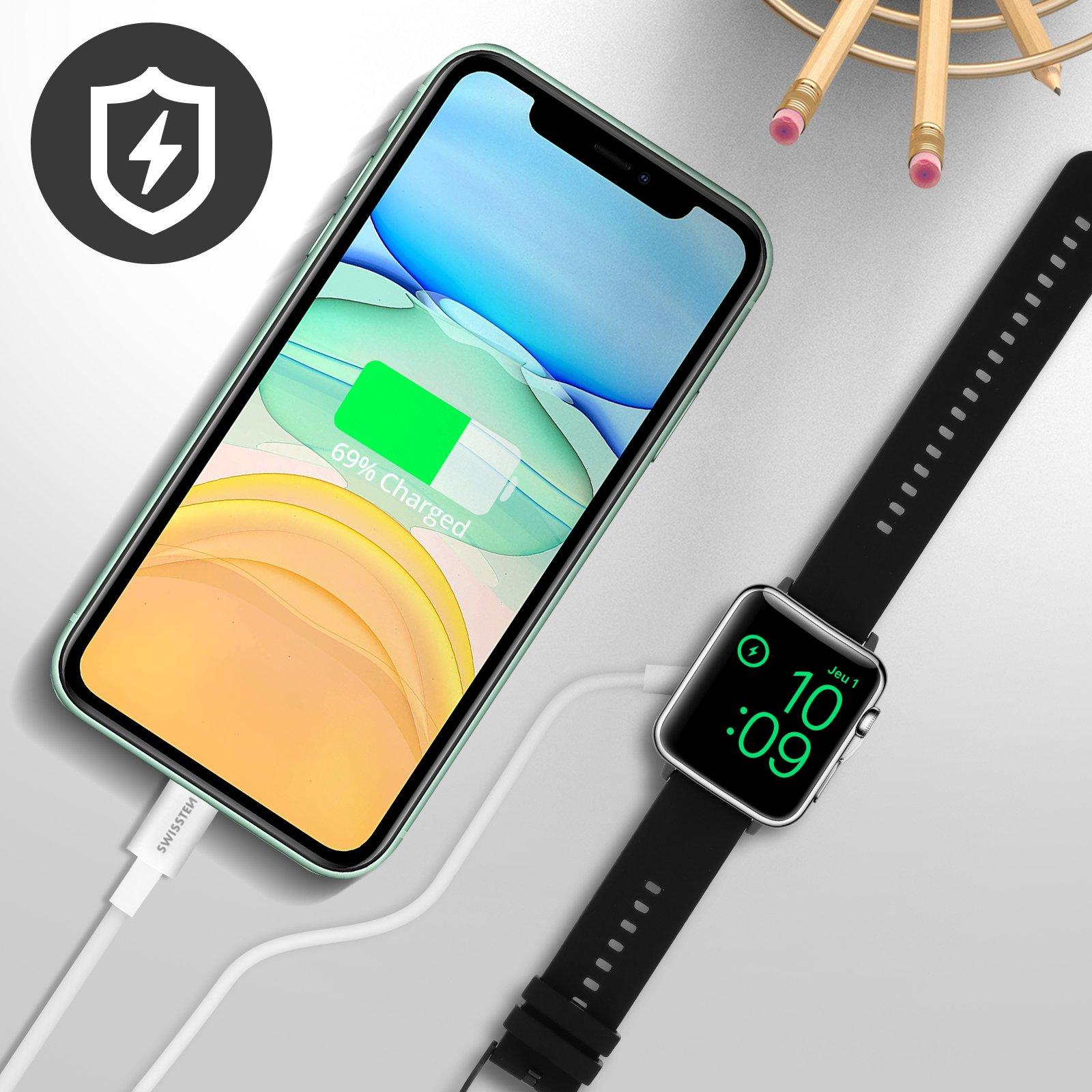 SWISSTEN  Câble USB-C Apple Watch iPhone Swissten 