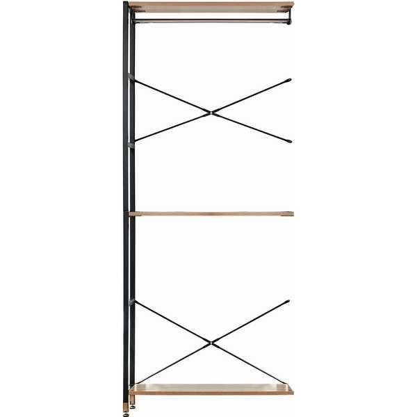 Image of Erweiterungsregal breit natur 82x210 mit 3 Böden Erweiterungsregal breit natur 82x210 mit 3 Böden