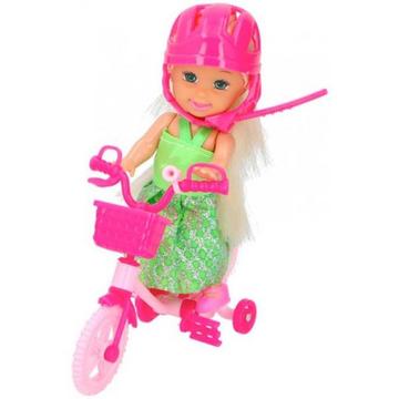 Puppe mit Fahrrad