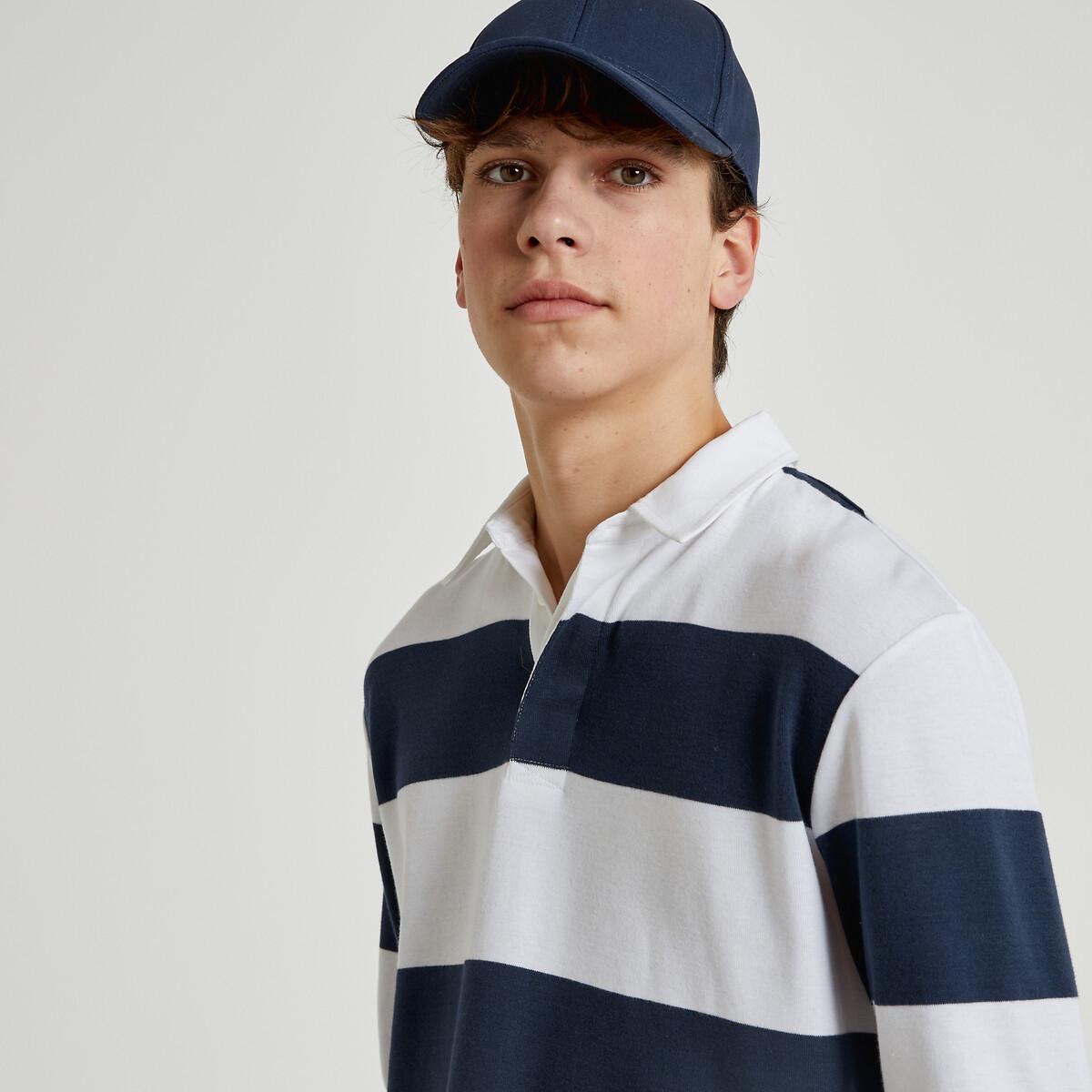 Image of Gestreiftes Poloshirt Jungen Blau S
