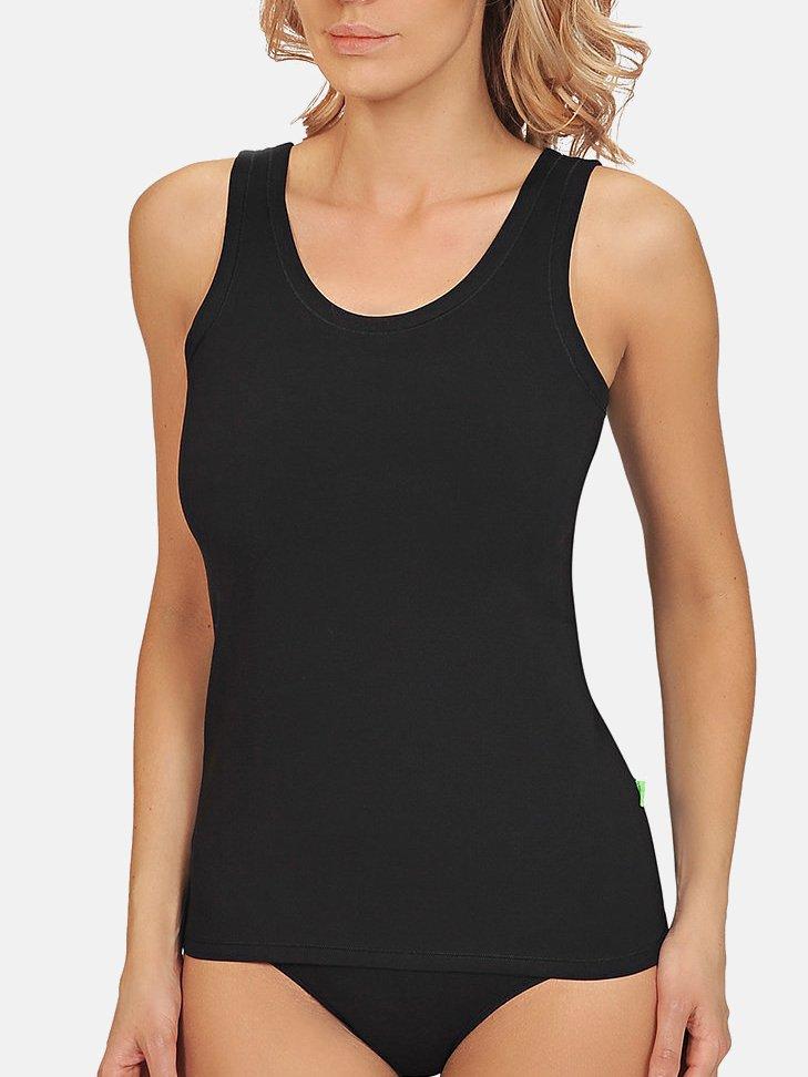 Image of Tanktop Aus Baumwolle Aura Damen Schwarz XXL
