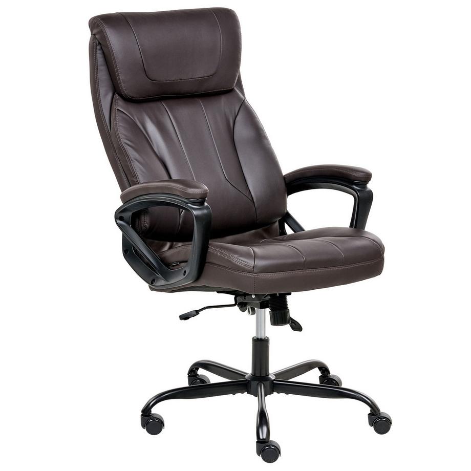 Beliani Fauteuil de bureau en Cuir PU Traditionnel PROUD  
