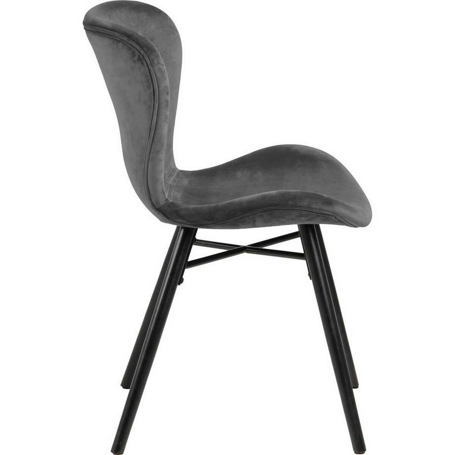 mutoni Chaise de salle à manger Norway gris foncé (1 pièce)  