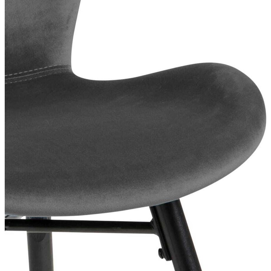 mutoni Chaise de salle à manger Norway gris foncé (1 pièce)  