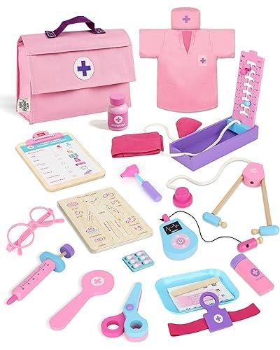 Activity-board  Doctor case kids wood, doctor case with puzzle organs, doctor case kids from 3 years, kids doctor case with doctor uniform and doctor hat, doctor case kids toys 