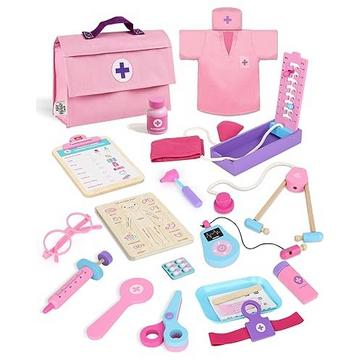 Doctor case kids wood, doctor case with puzzle organs, doctor case kids from 3 years, kids doctor case with doctor uniform and doctor hat, doctor case kids toys