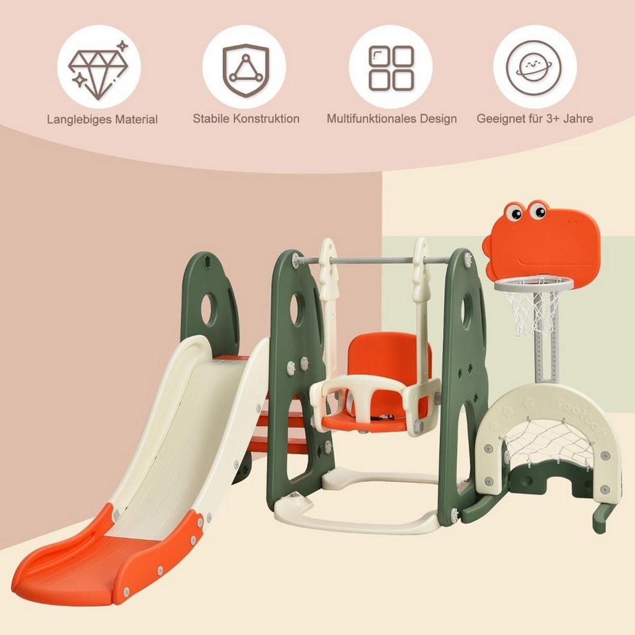 B2X Toboggan et balançoire à cadre de balançoire pour tout-petits  