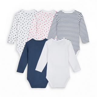 La Redoute Collections  5er-Pack gerippte Bodys mit langen Ärmeln 