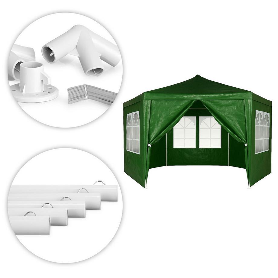 Northio Garden Trade Pavillonzelt mit Fenstern  