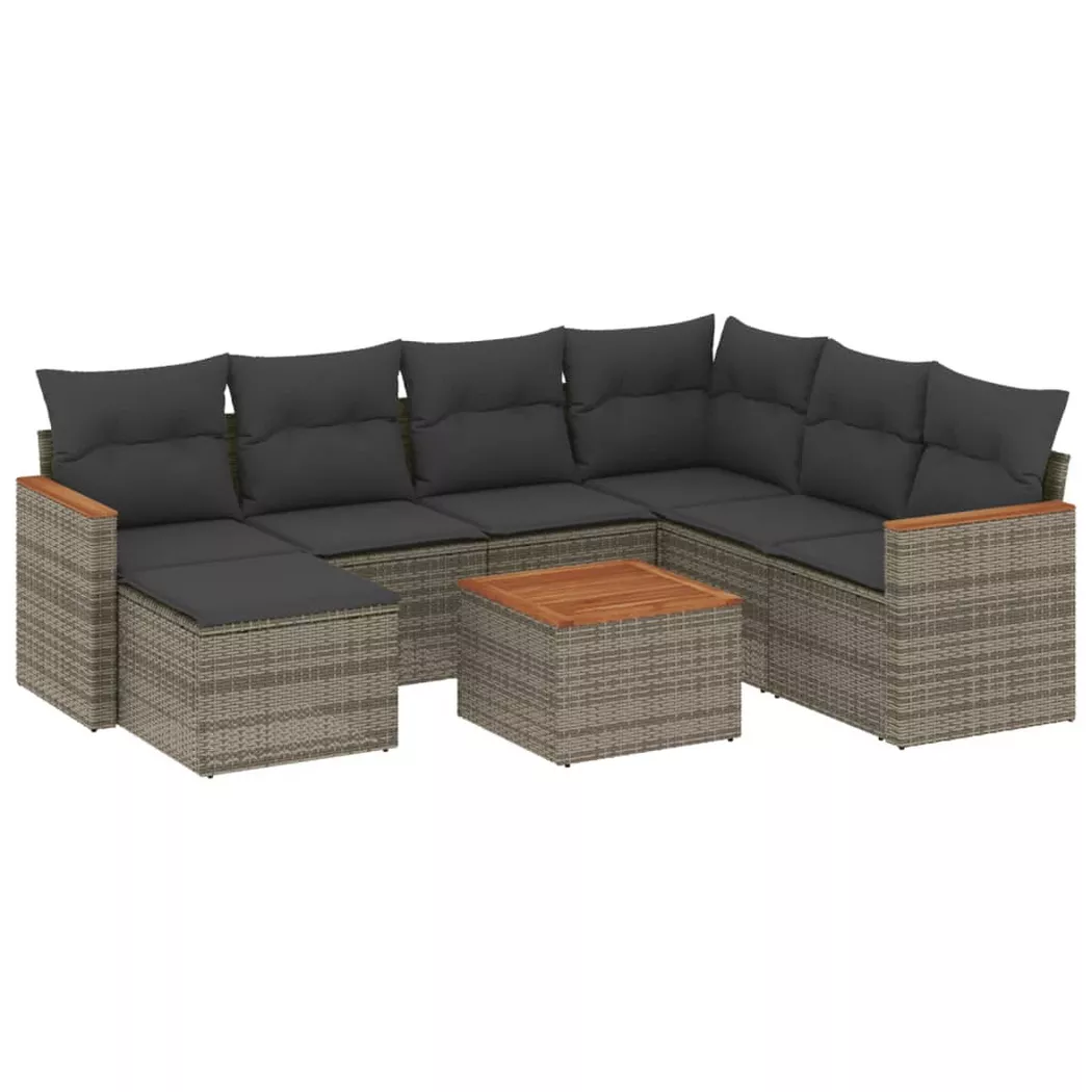 VidaXL - Garten sofagarnitur poly-rattan, One Size, Grau