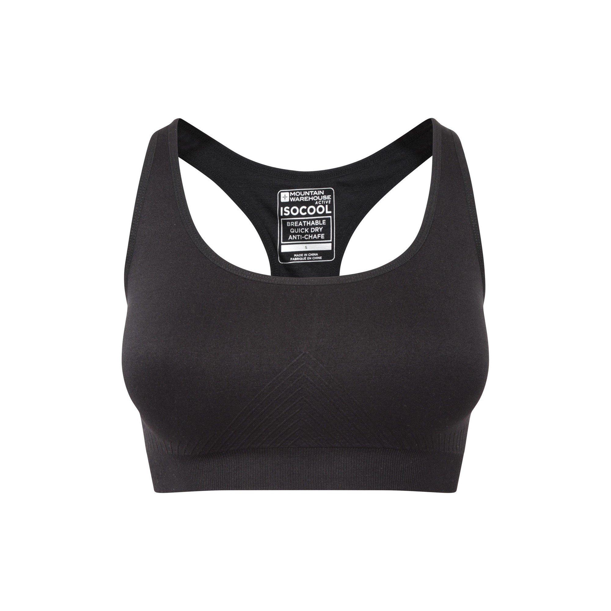 Image of Sportbh Nahtlos Damen Schwarz XL