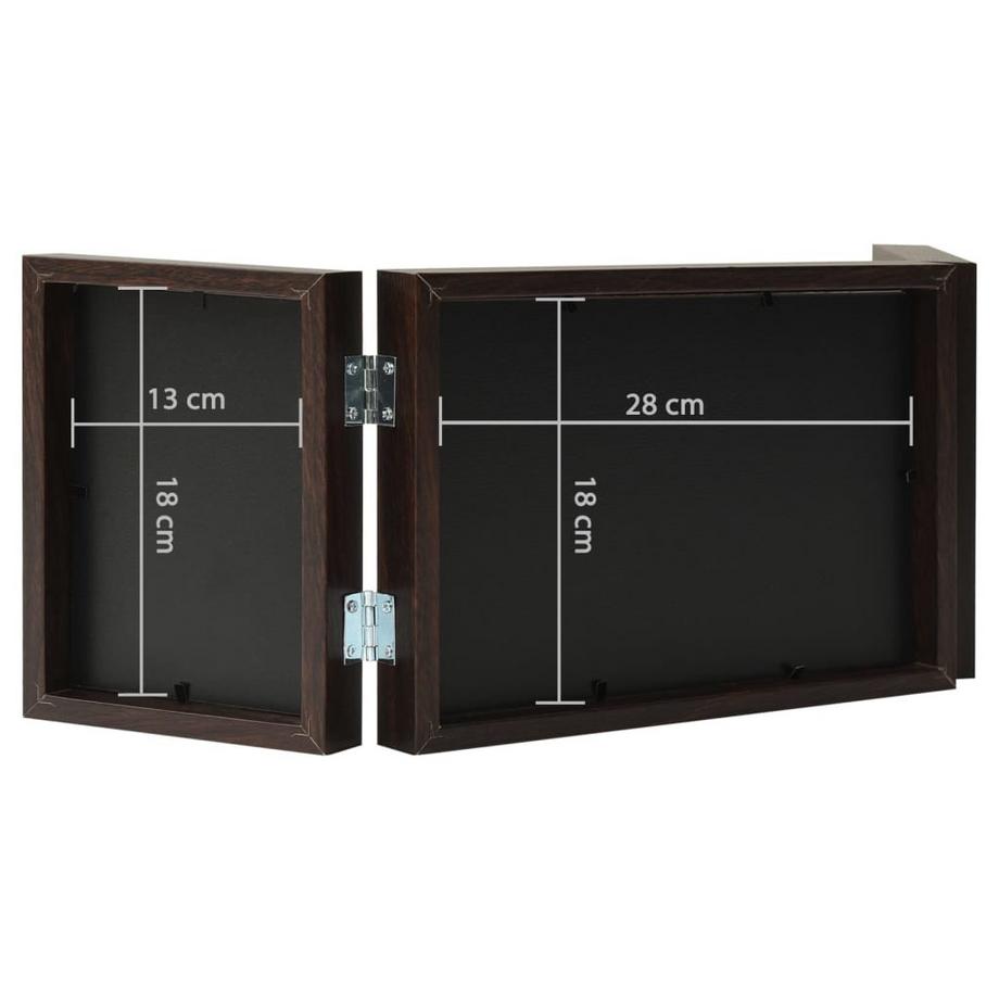 VidaXL Cadre photo dépliable en trois mdf  